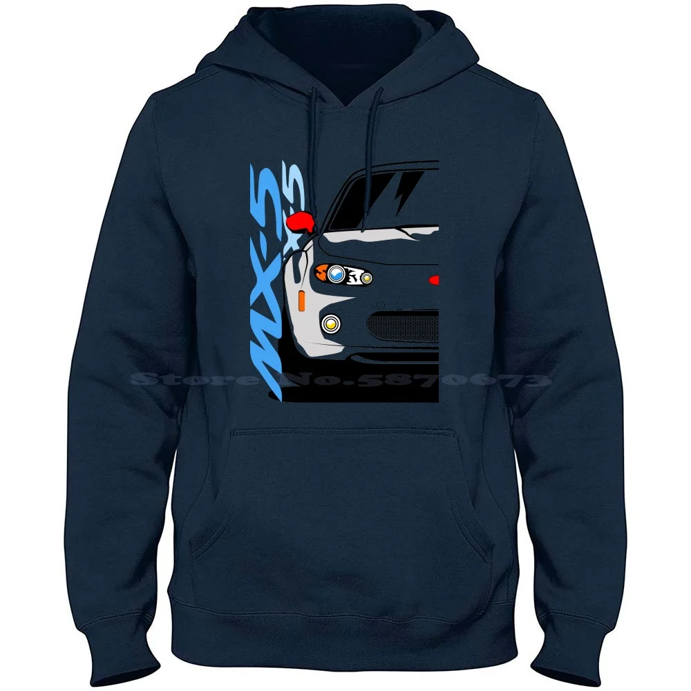 Miata Mx5 2007 100% Cotton Hoodie Miata Mx5 Zoom Zoom City Car Rx7 Engine Rotary Engine