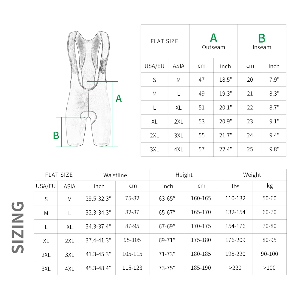 WOSAWE Men Cycling Bib Shorts Men's Breathable Mtb Road Bike Tights Race Summer Shorts Elastic Interface - Image 6