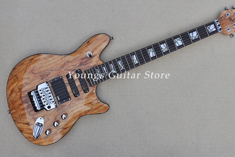 Factory Direct Sales 6 String Electric Guitar High Quality Map Veneer Rosewood Fingerboard Guitarra Offer Customize YSGS-8332