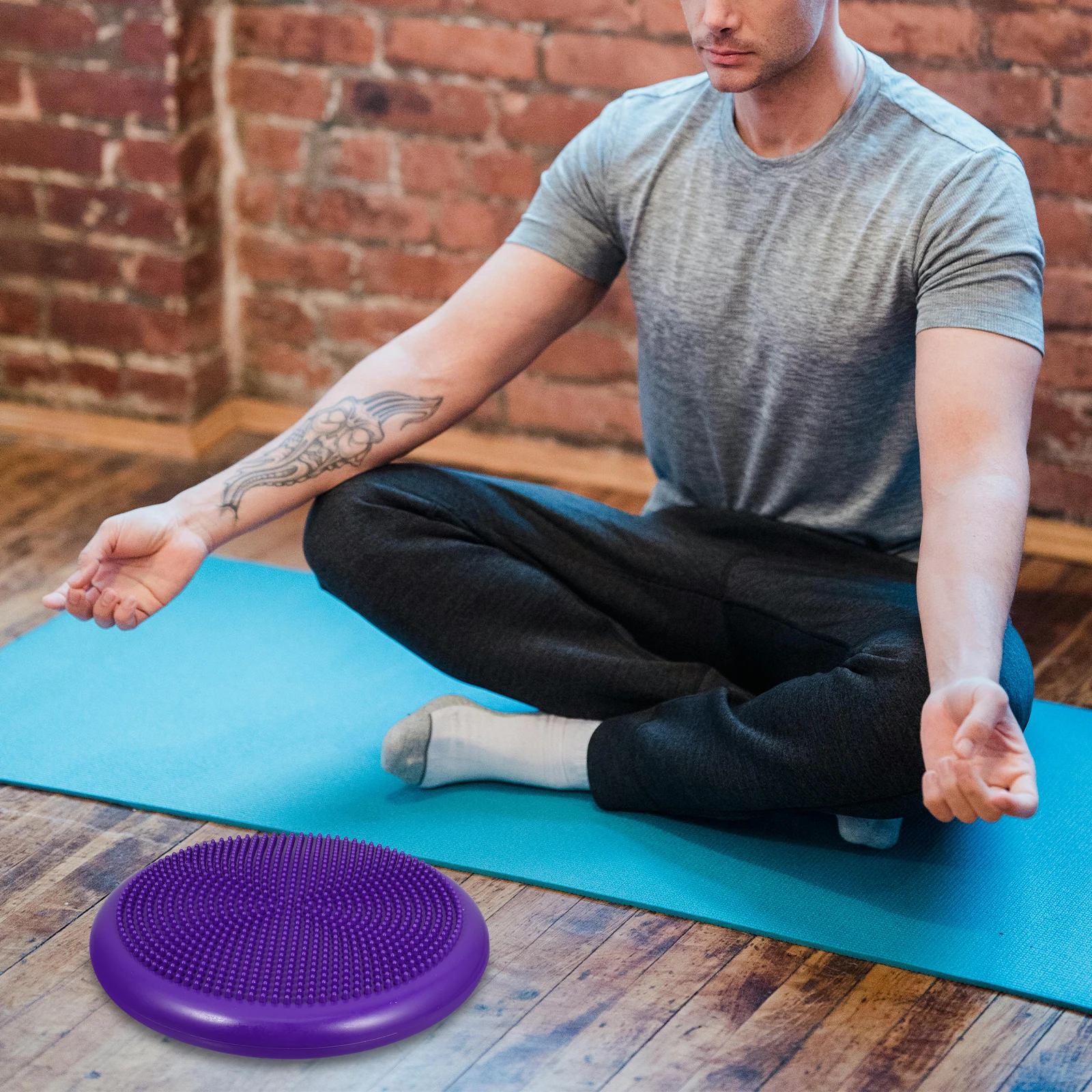 

Disc Stability Wobble Cushion Inflated 13 Inch Improve Balance Strengthen Posture Wobble Cushion