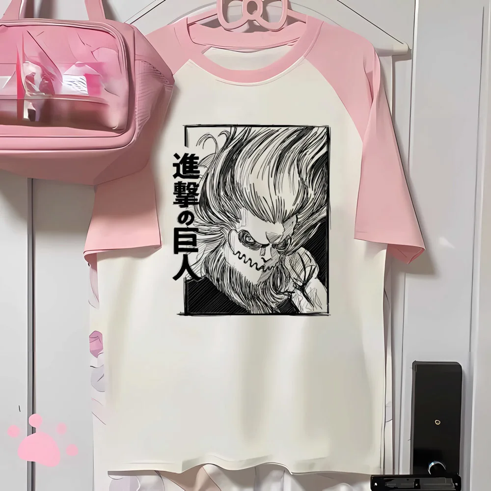 Attack on Titan t-shirt female aesthetic clearance sales anime gothic tshirt Retro cheap alternative  scene  2000s