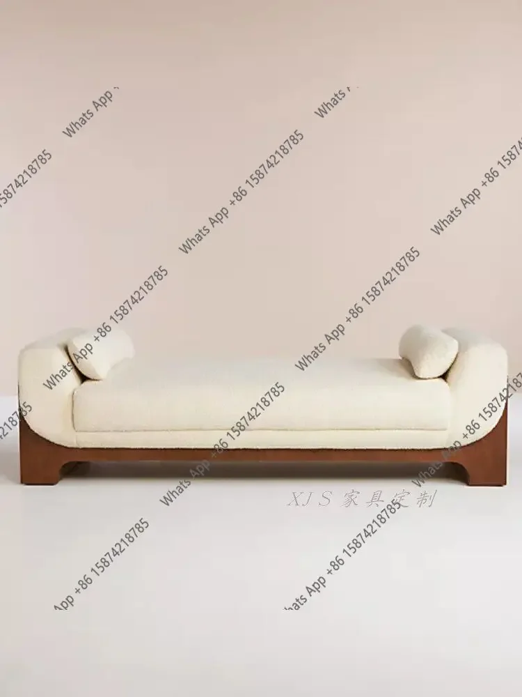 O64 Nordic Light Luxury Special-shaped Shoe Change Bed Stool Creative Homestay Hotel Model Room Leisure Long Sofa Stool