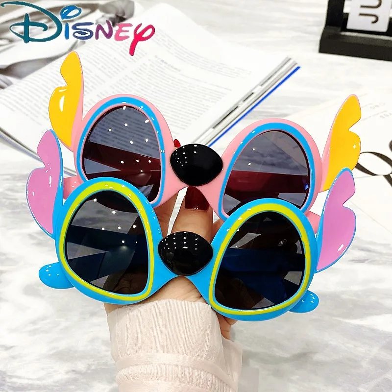 Disney Stitch Anime Sunglasses Stitch Cartoon Figrues Glasses Children Boys Girls Sunglasses Cute Decoration Kids Toy Gifts