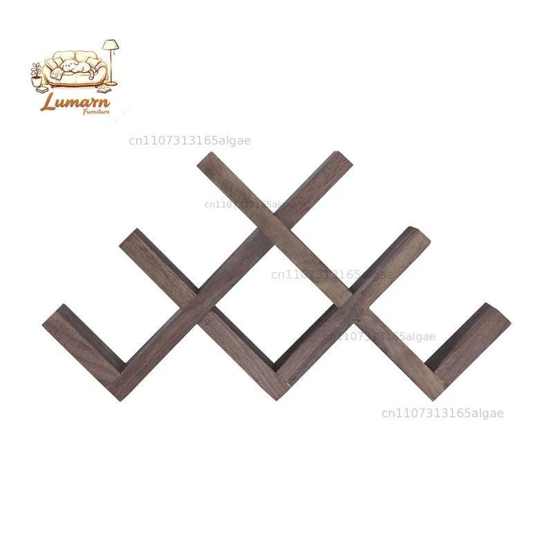 North American black walnut red wine rack All solid wood