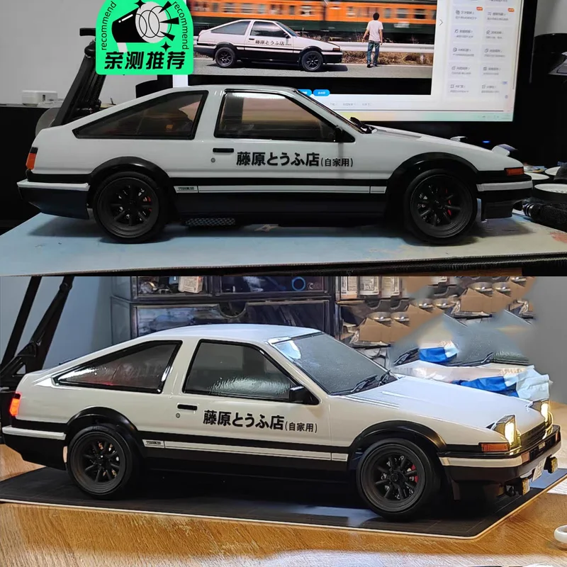 1/10 1/24 1/28 Initial D AE86 Fujiwara Tōfu Ten RC Fernbedienung Racing Auto Aufkleber Aufkleber Label Itasha Auto Körper Upgrade