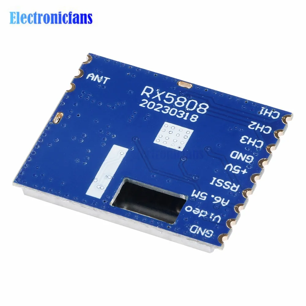 diymore FPV 5.8G Wireless Audio Video Receiver Module for RX5808 Frequency Phase Lock Analog AV Signal Output 3.5V 170mA Board