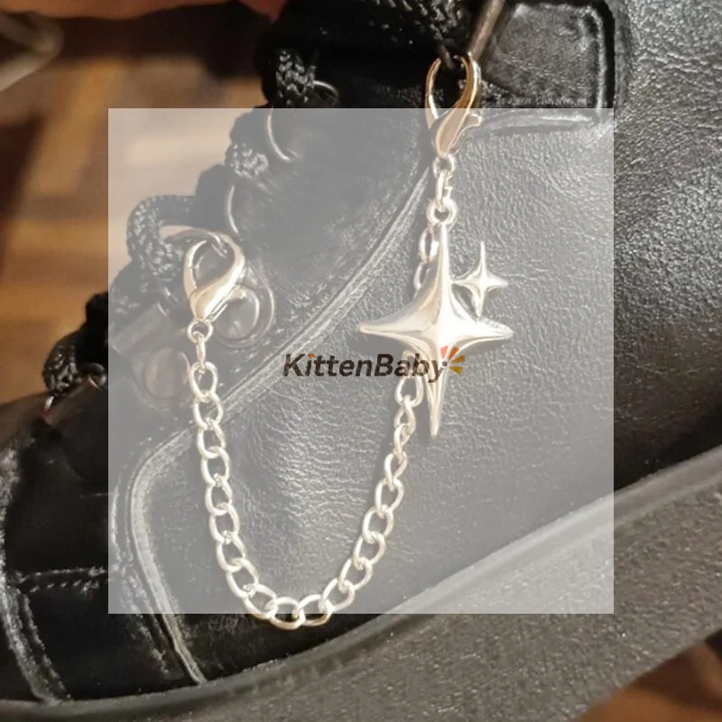 2pcs Star Pendants For Shoe Chains Decorative Items For Shoes And Boots Suitable As Birthday Or Holiday Gifts