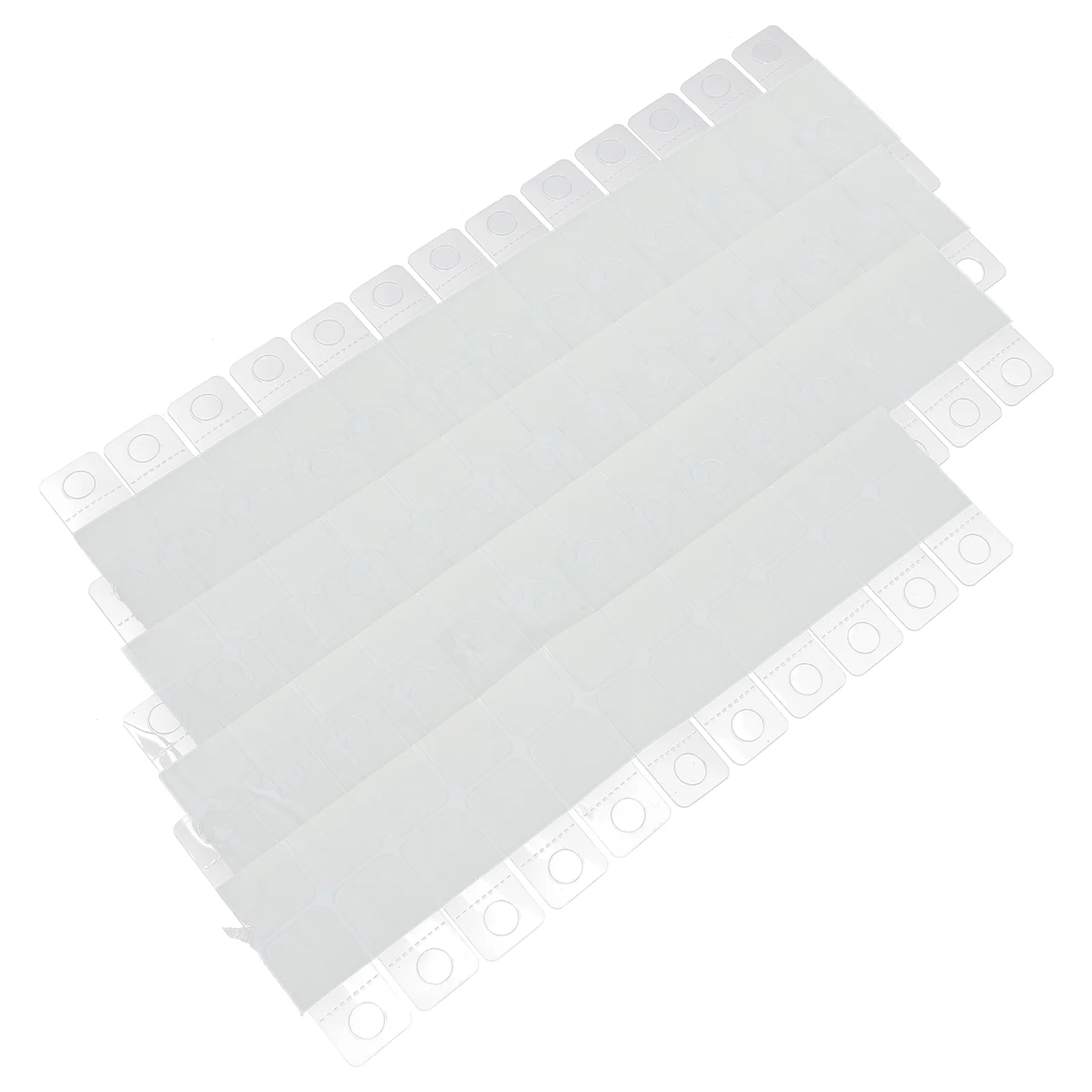 

100 Pcs Aircraft Hole Hook Clear Display Hooks Clothing Hangers Label Adhesive Tabs Tags Pvc