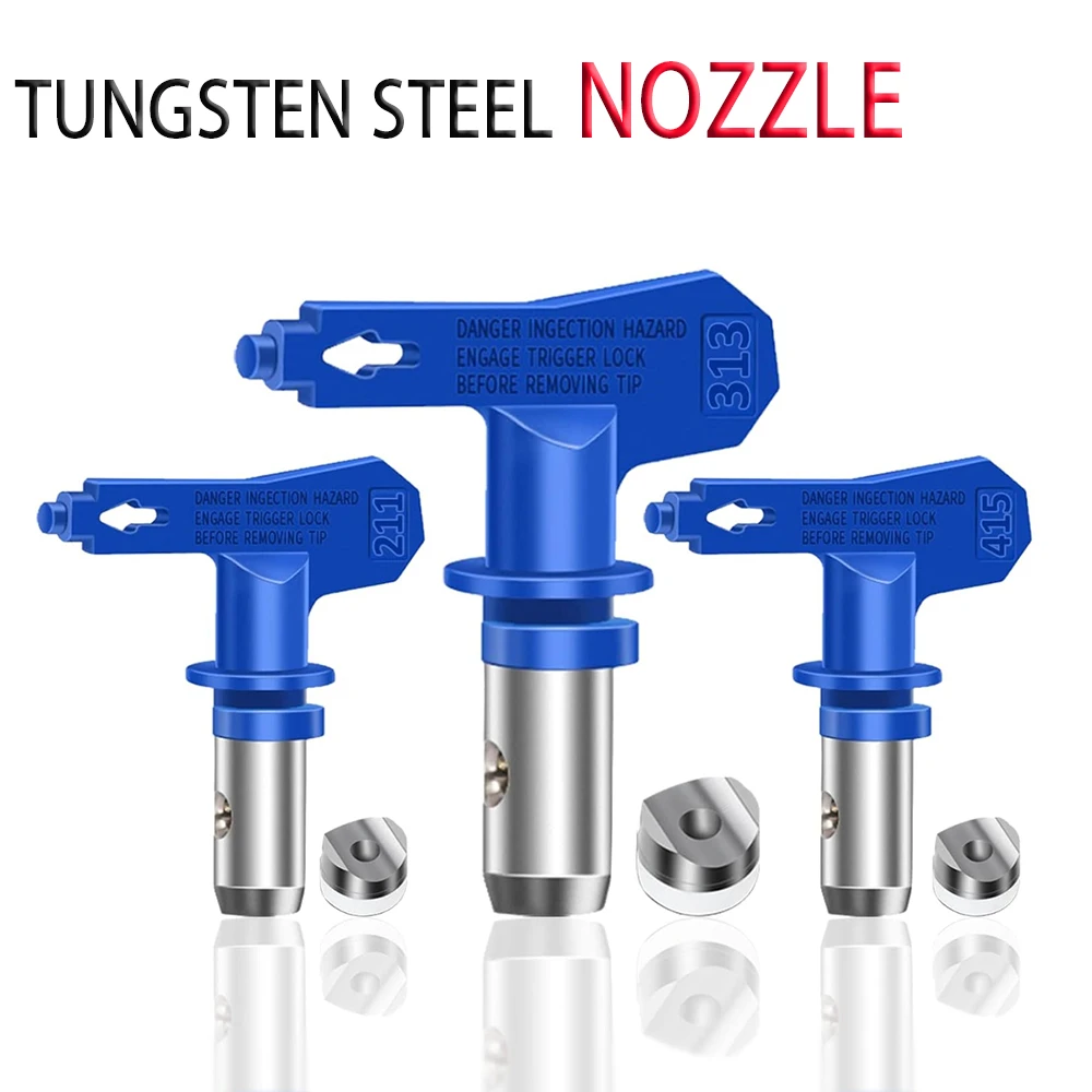 Blue Nozzles Airless Sprayer Spraying Machine Parts for Homes Buildings Decks or Fences 211, 313,315, 415,417,517