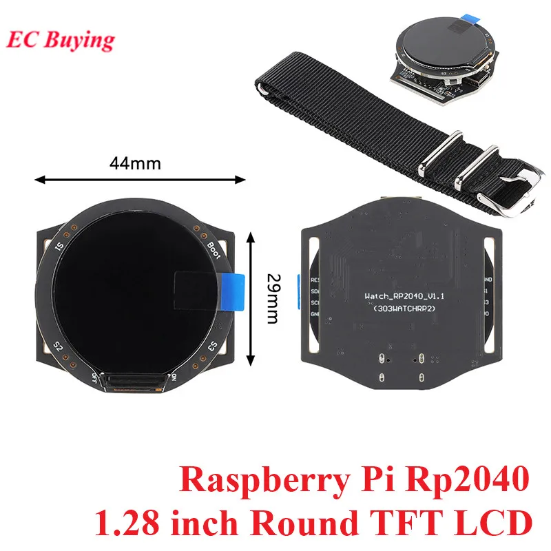 

1.28 inch Round TFT LCD Display Screen Module 240*240 Raspberry Pi Rp2040 Development Board for Watches Type-C C+ MicroPython