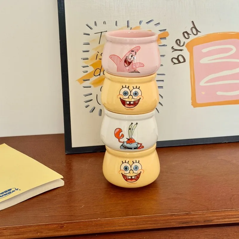 

Taodian Creative Tea Cup Set Spongebo Genuine Household Use Ceramic Anti-scald Small Tea Cup The First Choice for Gift Giving