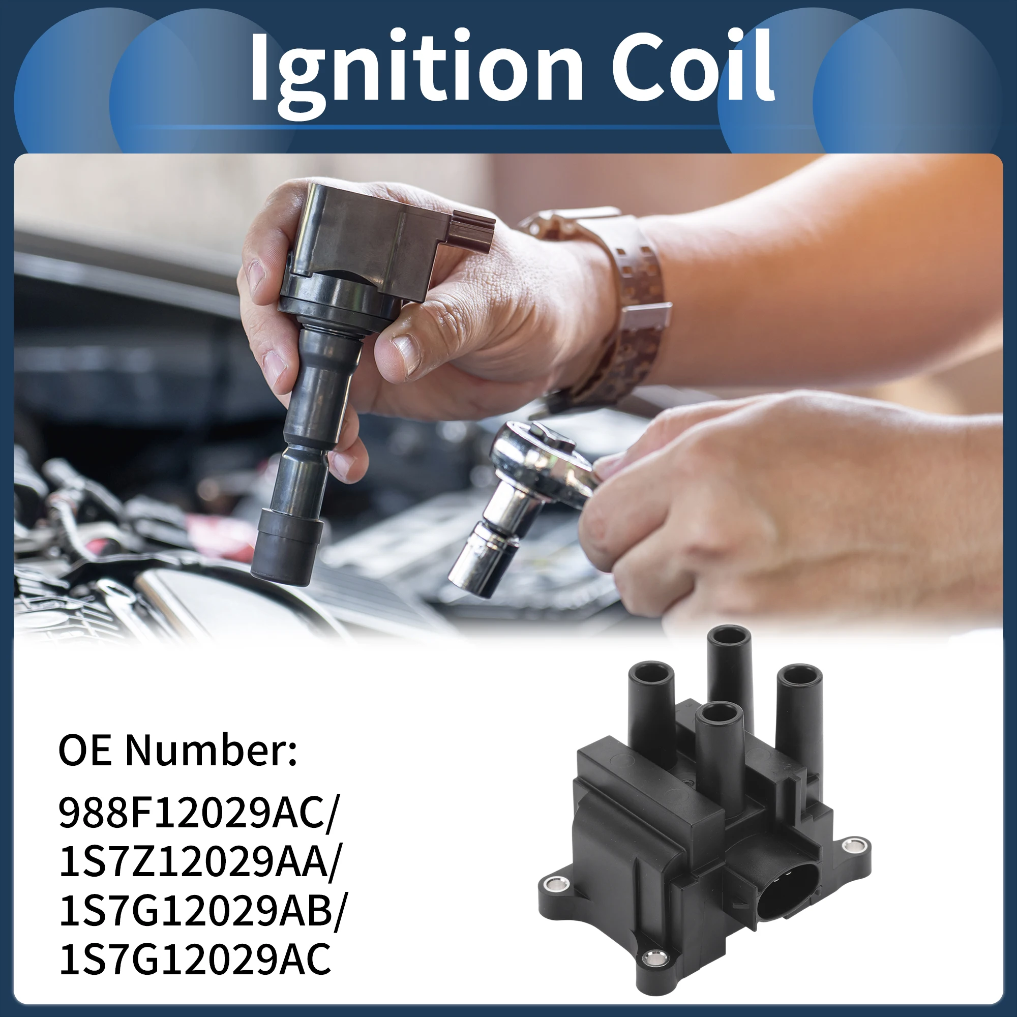 

UXCELL Ignition Coil Ignition Coil Pack No.988F12029AC for Ford Courier 2002-2007