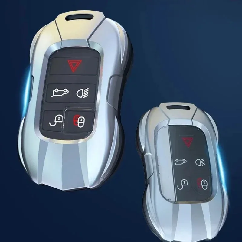 For Jaguar XEL XFL F-PACE XF XJ XE F-TYPE Zinc Alloy Silver Car Key Case Keyless Cover Key Shell Interior Car Accessories - view 6