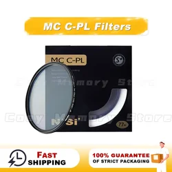 NiSi MC CPL coated polarizer 40.5 49 52 58 62 72 82 67mm 77mm micro single lens reflex camera polarizer filter