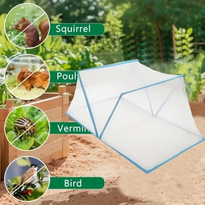 top quality1pc garden plant protective cover insect bird net anti-pest barrier breathable reusable for vegetables flowers fruits