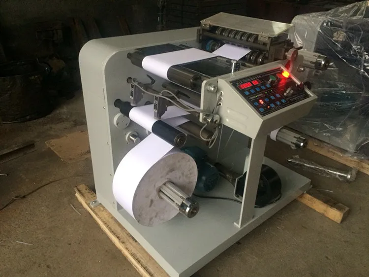 ماكينة إعادة لف قطع الورق اللاصق الأوتوماتيكية، ماكينة إعادة لف ملصقات إيبوكسي PVC #2