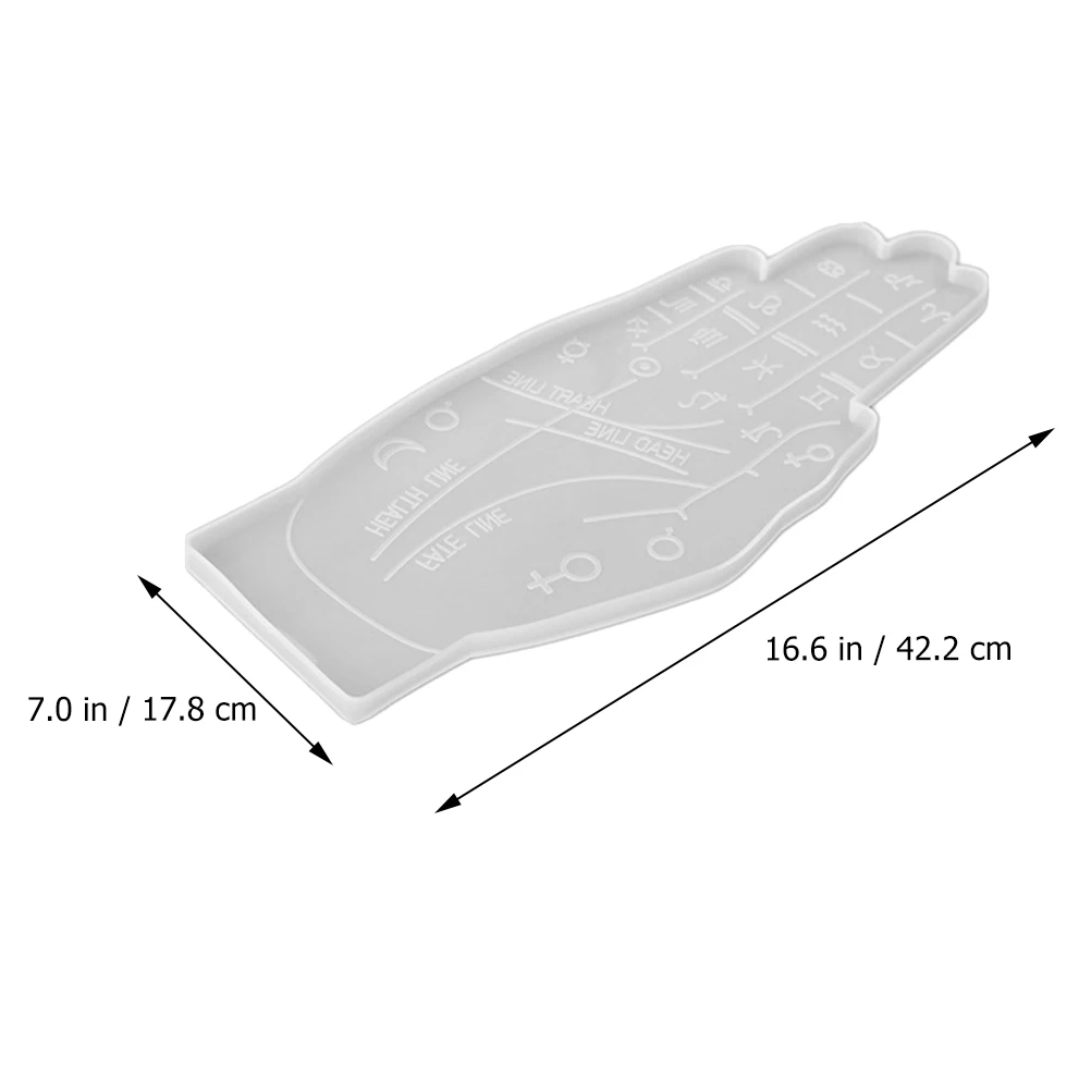 

Crystal Resin Mold Palm Palm Reading Design Mold Reading Silicone Tray Making DIY Craft Home Decor Jewelry Accessories