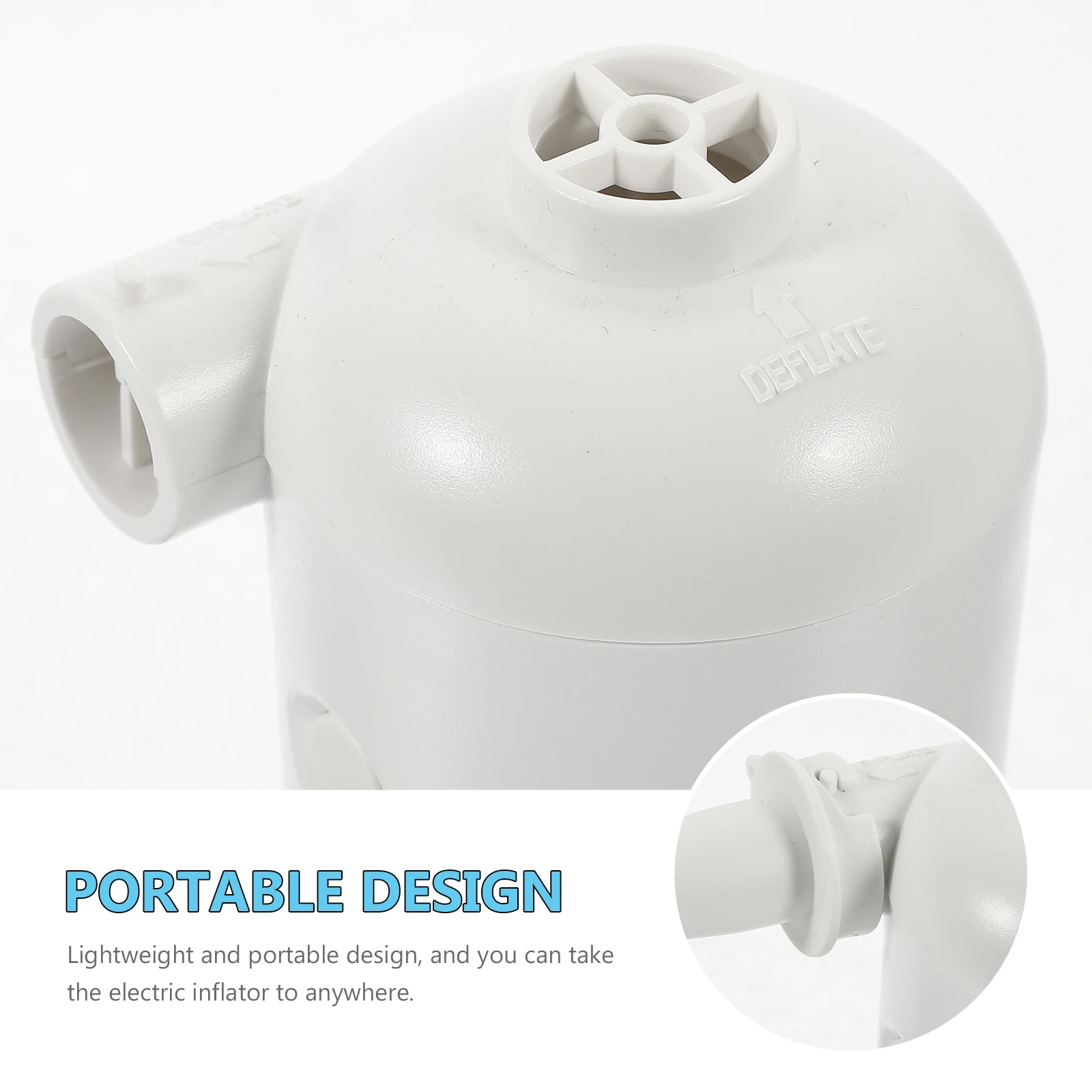 

1Set Portable Electric Air Pump Inflatable Inflator High Performance Fast Inflation for Mattress Pool Outdoor Air Pump Inflator