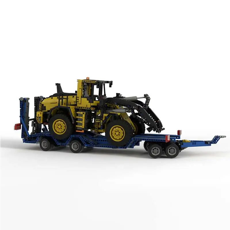 MOC-125288 Multi-Function Wheel loader 1: 18 ratio Building Blocks Model DIY Assemble Technology Bricks Toys Children's Gifts