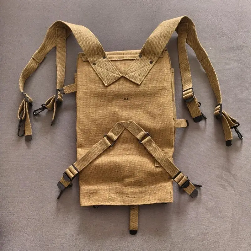 American WWII Fitting M1928 Primary Backpack Canvas Rucksack