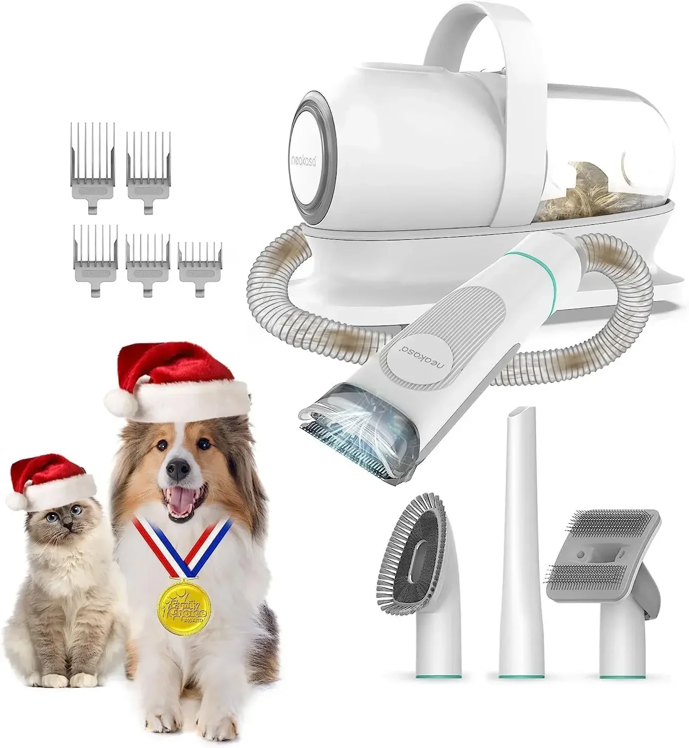 

Neakasa P1 Pro Pet Grooming Vacuum Cleaner Suction 99% Pet Hair, Dog Grooming 5-Piece Set for