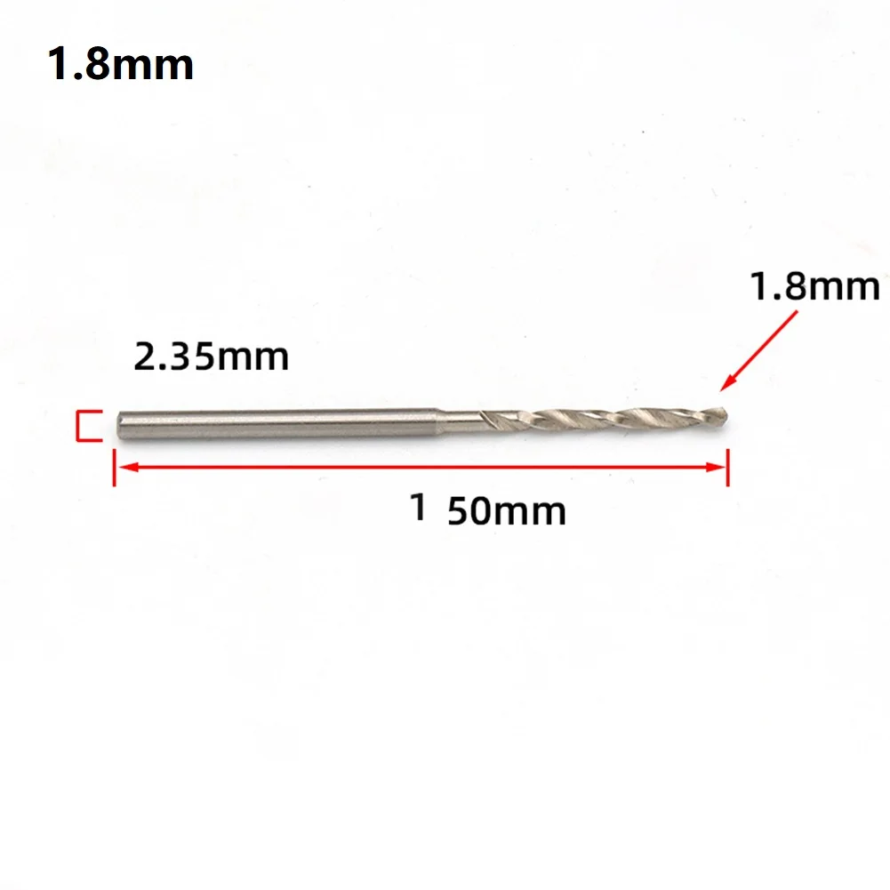 1Pcs 2.35mm Shank Straight Handle Twist Drill High Speed Steel Woodworking Hss Bit Iron Stainless Plastic Drilling Spiral Round