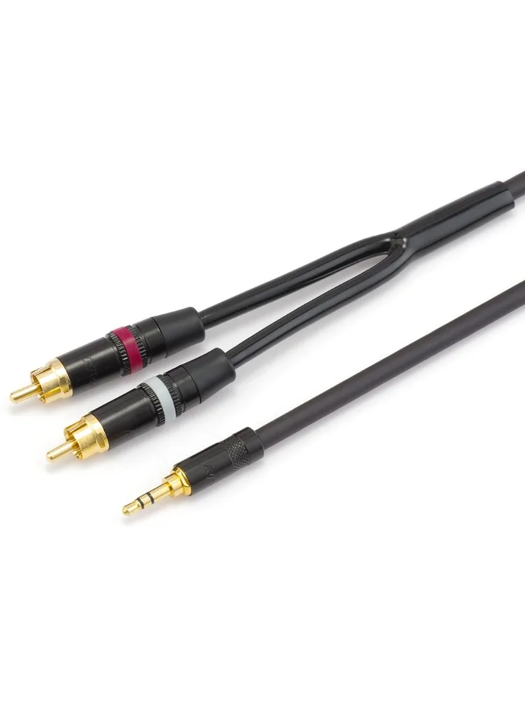 ▲   Japoński kabel Mogami 2549 HIFI 3.5mm do Dual RCA Audio OFC REAN pozłacane wtyki do wzmacniacza, głośnika, komputera, karty dźwiękowej — zdjęcie produktu 5