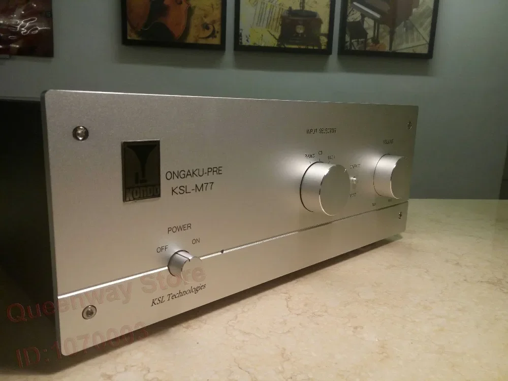M77 HIFI Preamplifier PRE AMP Vacuum Power Amplifier Finished Machine EI Transformer 12AY7 Vacuum Power Amplifier