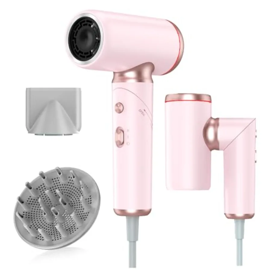 السفر مجفف الشعر الجهد المزدوج لأوروبا طوي عالية السرعة الأيونية مجفف للنفخ التجفيف السريع 100-240 فولت مجففات محمولة مع المغناطيس