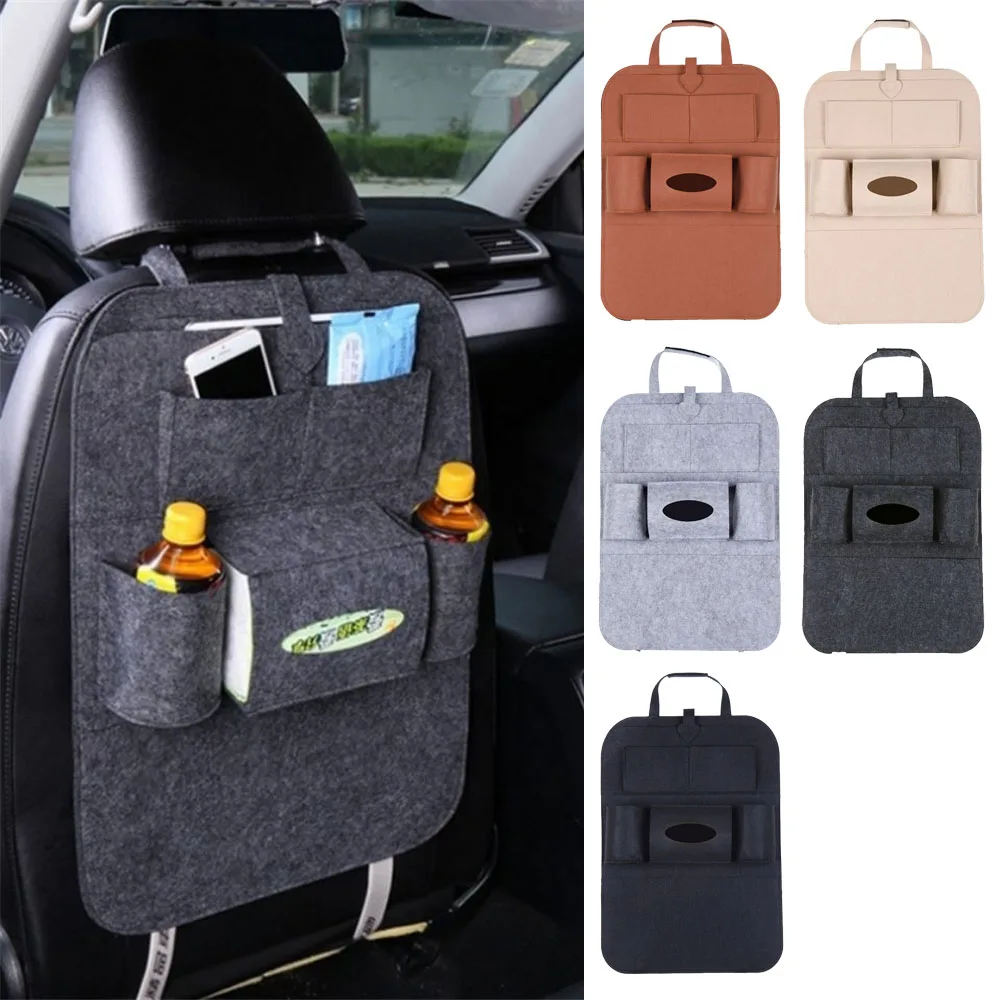 

Car Rear Seat Storage Bag For Suzuki Kizashi Swift Vitara SX4 Organizer Trunk Elastic Felt Organizer 6 Pocket Organizer Trailer