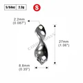 2.3g Nickel 50PCS