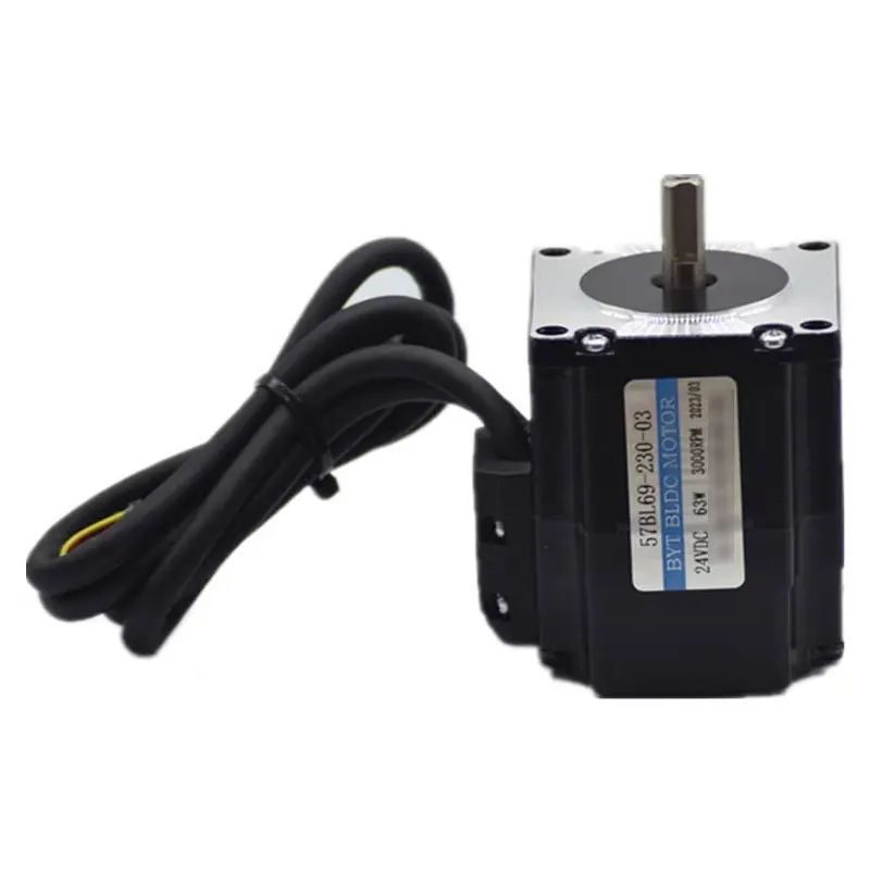 High Efficient 24V 63W DC 3-Phase Brushless Motor 3000rpm With BLD-300B Speed Controller