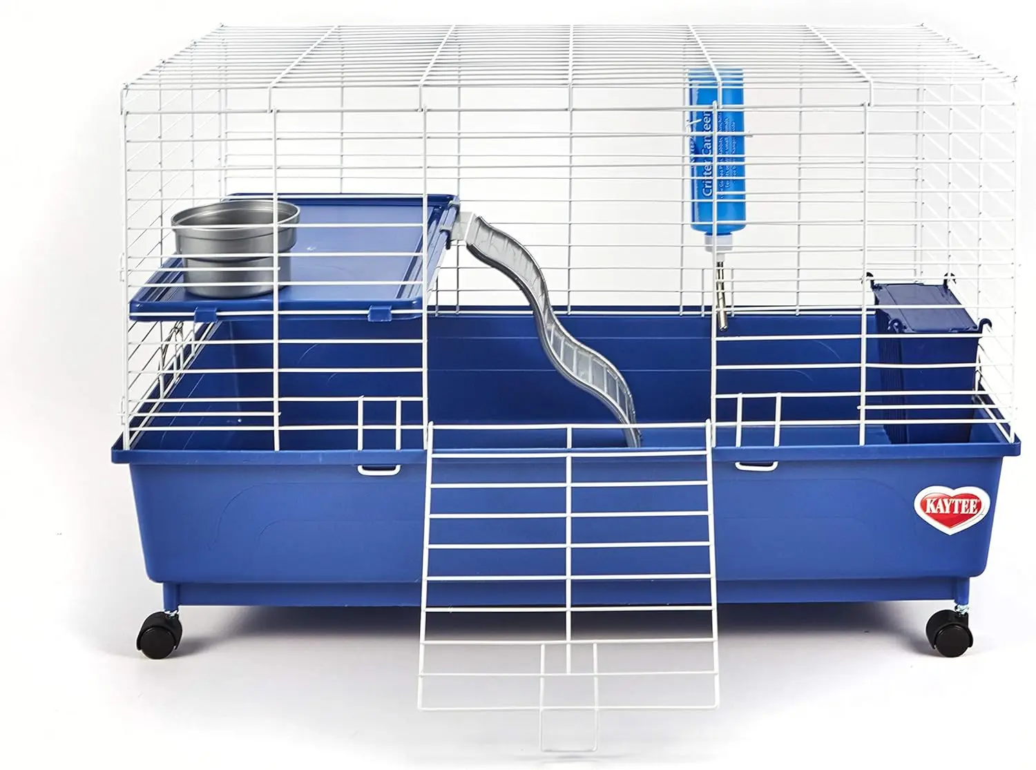 

Deluxe 2-Level Habitat for Guinea Pigs, Spacious Cage with Ramp and Hideout