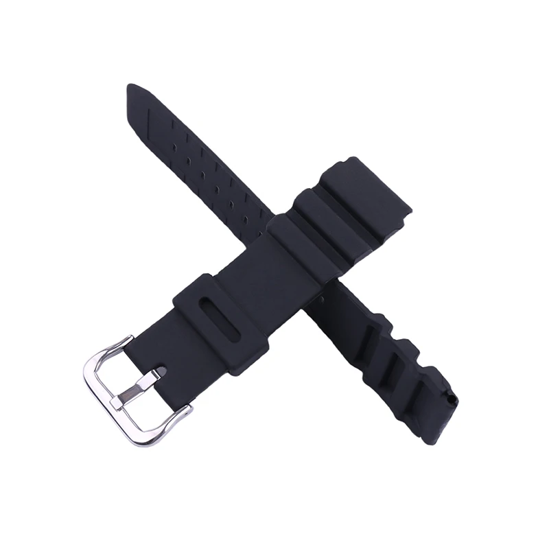 22MM Men's silicone watch band compatible for Casio Swordfish MDV-106 107 MTP-VD01 watch strap women's rubber sport Wristband