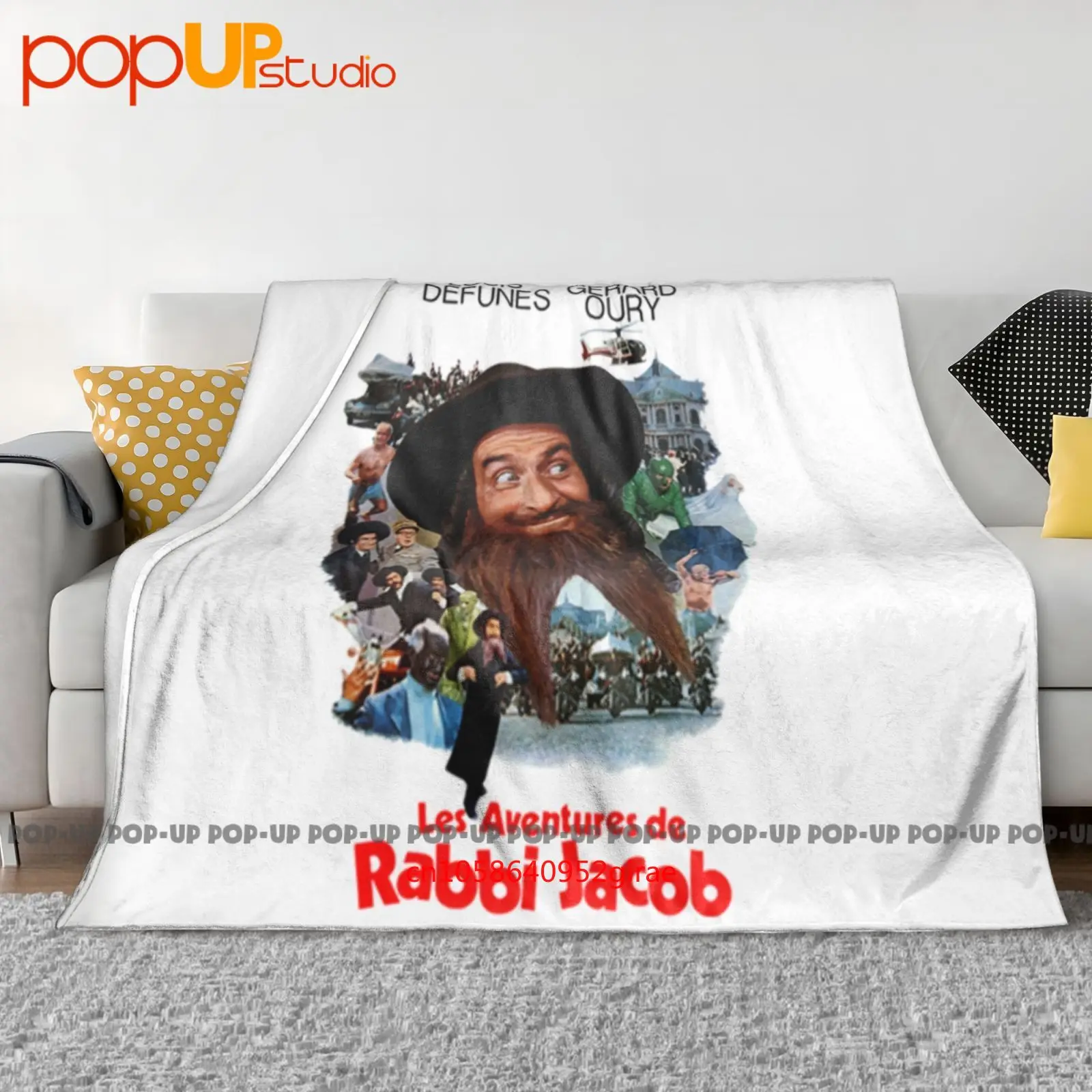 Vintage Louis De Funes The Mad Adventures Of Rabbi Jaco Ultra-Soft Blanket Quilt Winter Sofa Cover Bed Covers