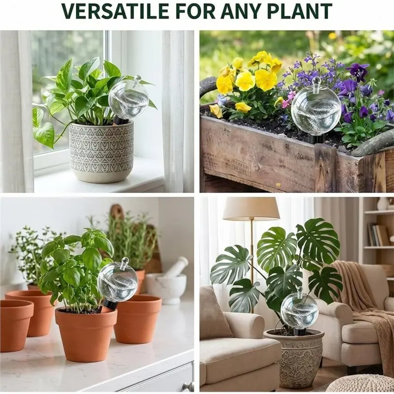 ABYN-Durable For Plant Lovers 2 Pack 25 Oz Extra Large Self-Watering For Plant Globes, Automatic To 3 Weeks Water Delivery Vacat