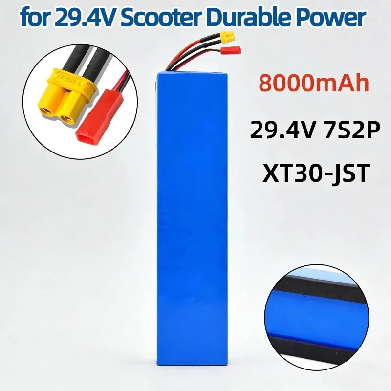 

8Ah 7S2P 29.4V Li-ion Rechargeable Battery Pack – High Capacity Long-Lasting Replacement Spare for 29.4V Scooter Durable Power