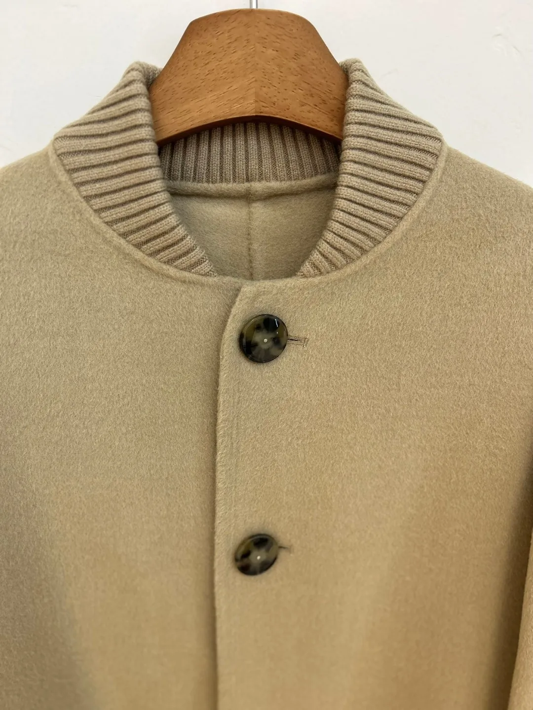 Women's Autumn Winter 2024 Cashmere Wool Coat Camel Single-breasted Long Jacket Coat