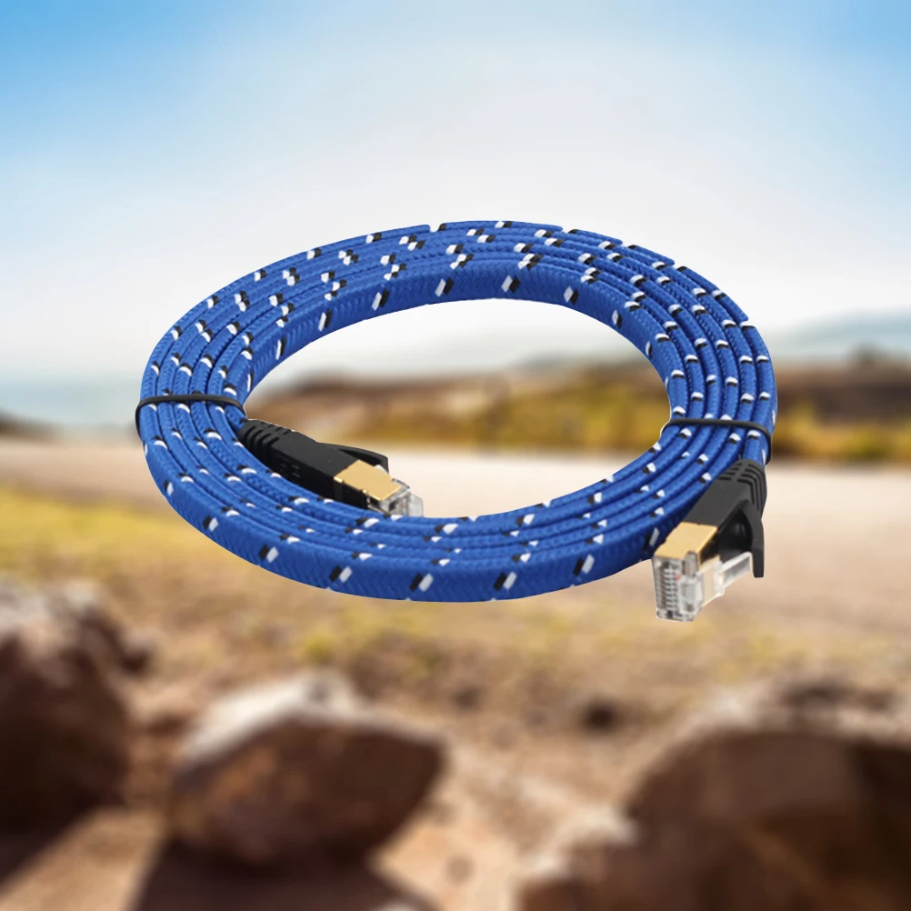 

Премиальный 10-гигабитный Ethernet-кабель Cat 7, нейлоновые плетеные разъемы длиной 10 футов для сетевого модема локальной сети, маршрутизатора, принтеров для ПК, коробка ADSL