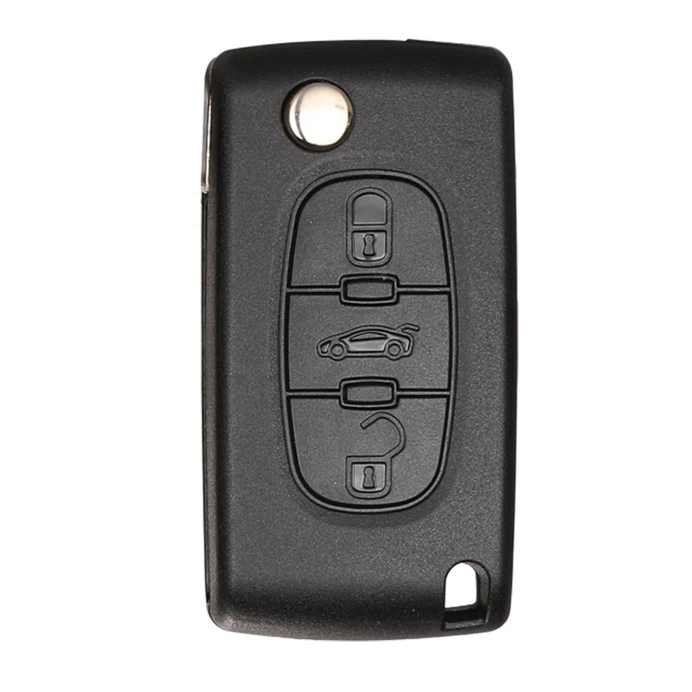 Jingyuqin Flip Remote Key Shell Für Peugeot 207 307 308 408 Partner Citroen 5 C6 Berlingo Picasso Xsara VA2 HU83 CE0536 CE0523