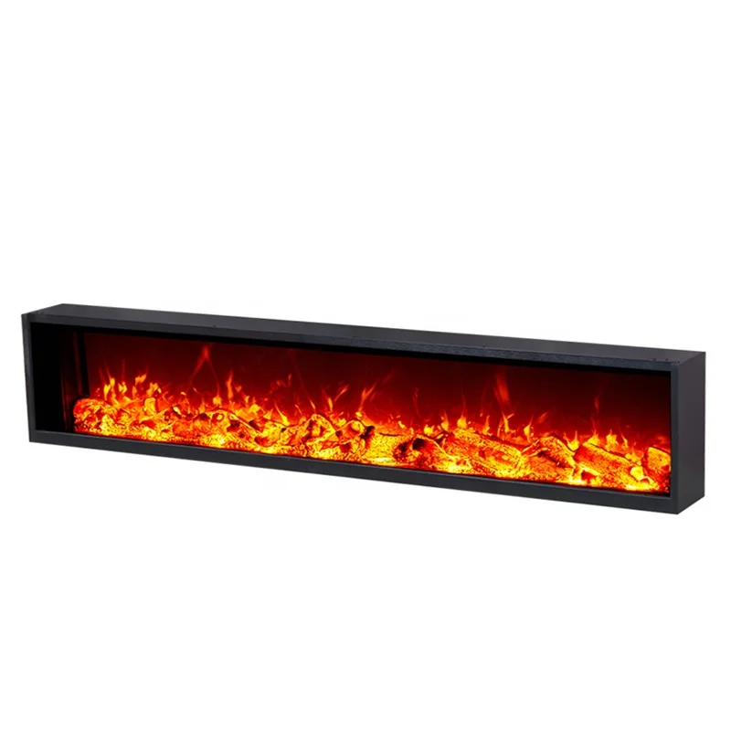 OEM/ODM Fire Place Insert Without Heater Luxury Modern Decorative 1800mm Custom Artificial Electric Fireplace