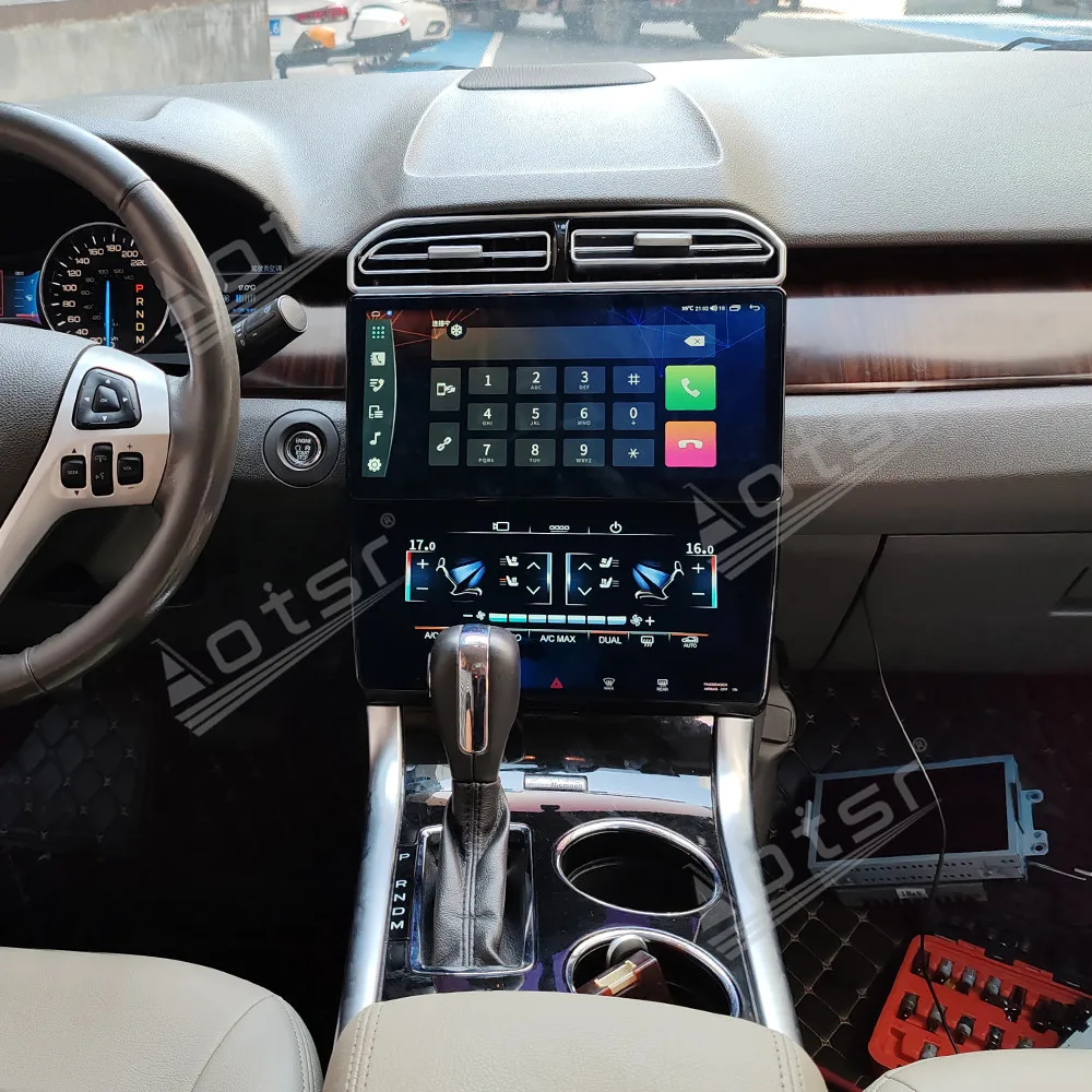 12+10 Inch Car Radio air Conditioner For Ford Edge 2010~2014 Android Multimedia GPS Navigation Audio Stereo Receiver Head Unit