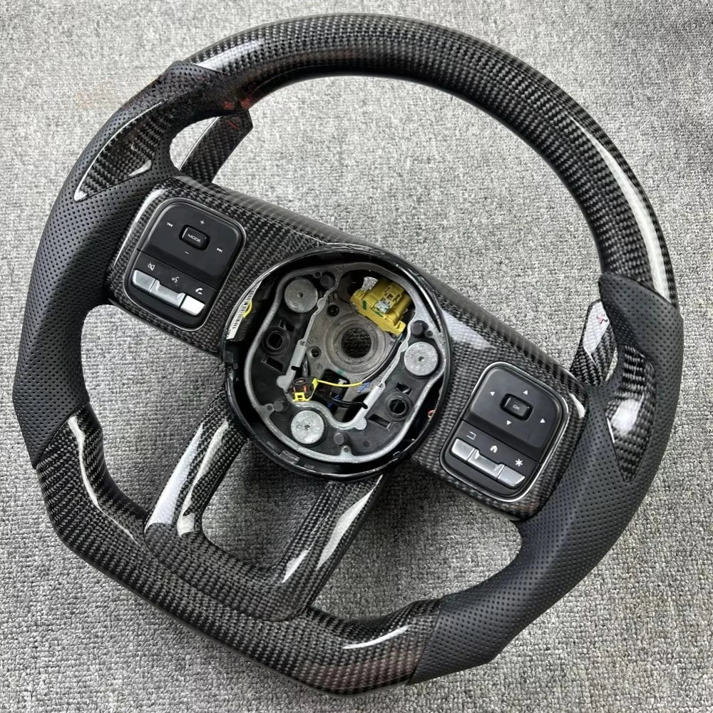 Forged carbon fiber steering wheel sports styling steering wheel modification, suitable for tanks 300-500