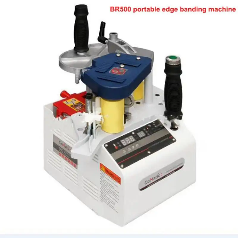 

BR500 Portable Edge Banding Machine Double Side Gluing Portable Woodworking Edge Bander Adjustable Speed/ Digital Temperature