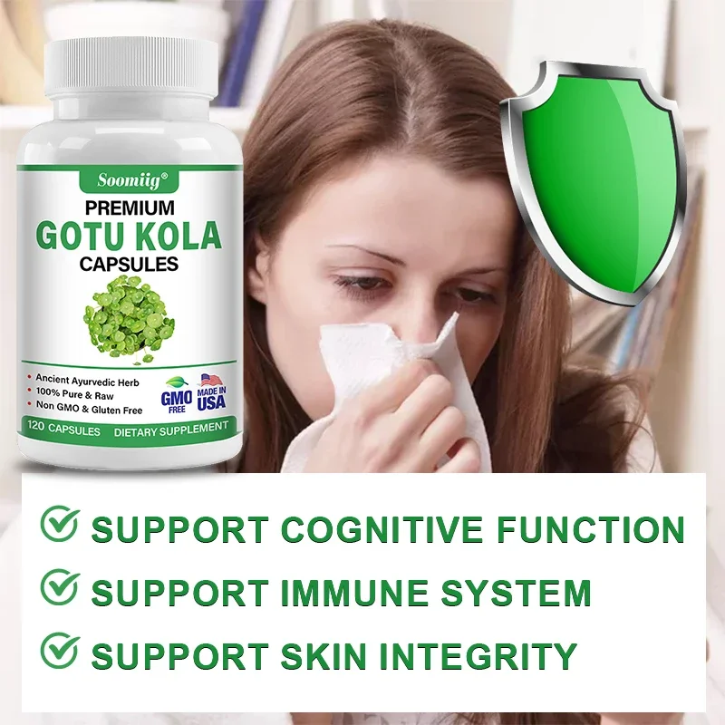 Soomiig Centella Asiatica Capsules Support Cognitive Function, Immune System, Skin Integrity