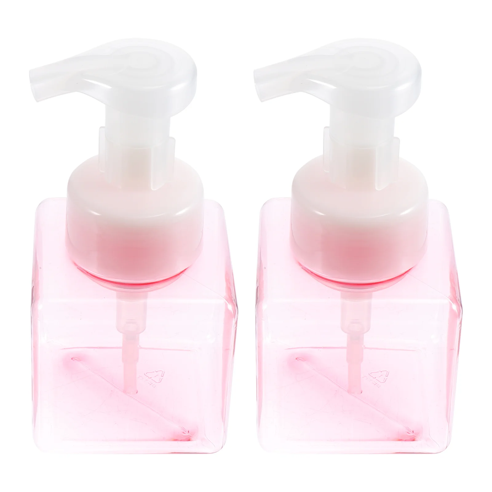 

2 Pcs Mousse Sparkling Bottle Foaming Soap Dispenser Lovely Lotion Container Hand Travel Supply Pump