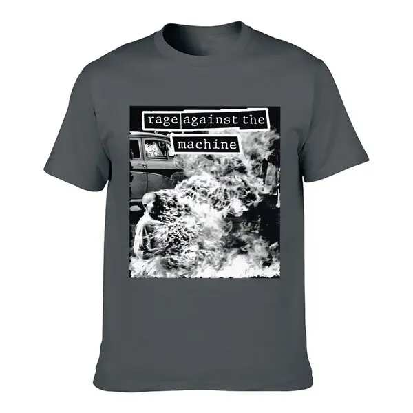 Rage Against The Machine Nova Camiseta Preta2024 Marca de Alta Qualidade Casual Impresso 100% Algodão barato por atacado