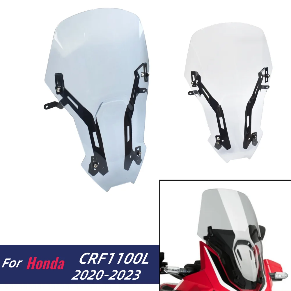 

Лобовое стекло для CRF1100L, лобовое стекло для Honda CRF 1100L Africa Twin 2020-2023, дефлекторы ветра, передний экран мотоцикла