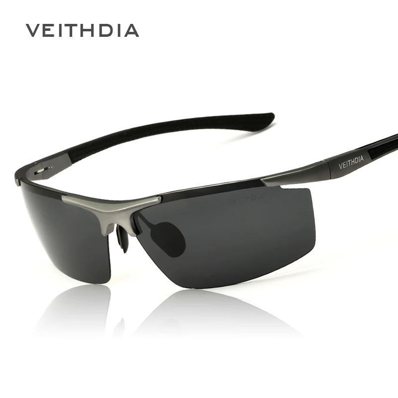 VEITHDIA Sunglasses Sports Aluminum Magnesium Men's Outdoor Cycling Polarized UV400 Driving Sun Glasses Eyewear For Male VT06588