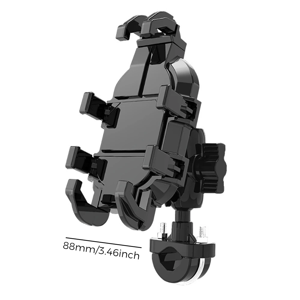Immagine 7: Supporto per Telefono con Assorbimento degli Urti per Moto e Bicicletta, Stabile e Anti-vibrazione 360° °   Supporto per Navigazione GPS da Manubrio Moto con Regolazione della Rotazione